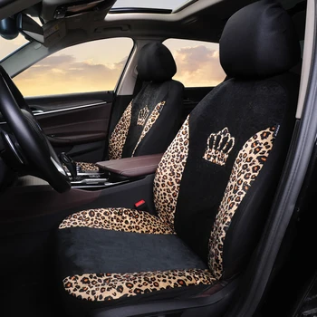 AUTOYOUTH Noi Leopard de Imprimare Scaunului Auto husa cu Model Coroana la Modă husa Scaunului se Potrivește cele Mai multe Scaun Auto Interioare Auto