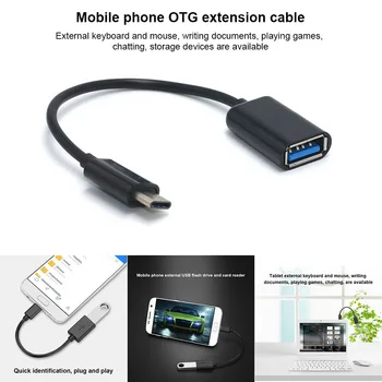 Noul Tip Cald-C OTG Cablu Adaptor USB 3.1 Tip C Male La USB 3.0 O Femeie Date OTG Cablu Adaptor 16CM SMR88 1