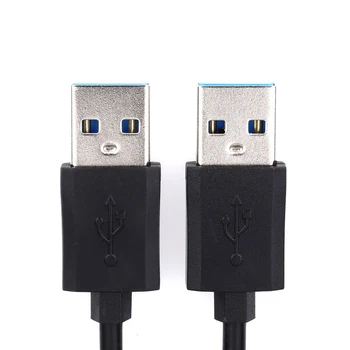 USB la USB Cablu prelungitor 0,5 M 1M USB 2.0 Tip a Male la Un Mascul Cablu Hi-Speed 480 Mbps-Negru Linie de Date Cabluri cablu de Calculator 2