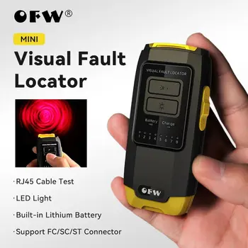 OFW Mini Visual fault Locator prin Fibra Optica, Tester de Cablu SC/FC/ST Conector RJ45 Cablu de Testare Optică Laser Roșu VFL 1