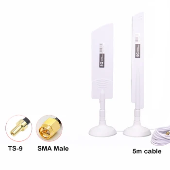 4G 5G antena router CPE PRO dual extern de frecvență wi-fi portabil, extensie extensie de semnal în aer liber SMA male conector TS9 1