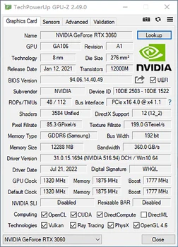 MLLSE placa Grafica RTX 3060 12GB X-JOC NVIDIA GPU GDDR6 192bit 8pini HDMI*1 DP*3 PCI-E 4.0 x16 rtx3060 12gb Gaming placa Video 2