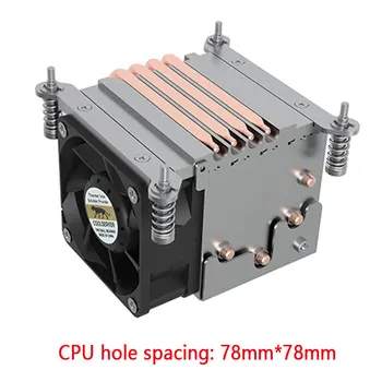 COOLSERVER R63 2U Server Cooler CPU 4 Heatpipes de lucru Radiator 4PIN PWM Ventilator de Răcire pentru informații despre lga2011 1700 115X AMD AM4 1