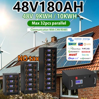 LiFePO4 48V 180Ah 200Ah 10KW Bateria De 6000+ Cicluri Cu RS485 POATE 16S 200A BMS Pentru Solar Off/On-Grid -10 Ani Garantie 1