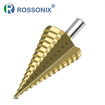 ROSSONIX 1 Bucată de Mari Dimensiuni de 4-42MM din Oțel de Mare Viteză Pas Burghiu Burghiu Electric Accesorii scule Lemn Metal Hole Cutter 1