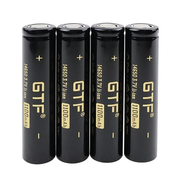 GTF 3.7 V 14650 baterie 3.7 V 1100mah Li-ion baterie reîncărcabilă cu vârf plat 1