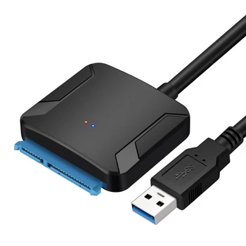 USB 3 0 La Sata Adaptor Convertor Cablu USB3 0 Hard Disk Converter Cablu Transmisie Rapida pentru 2 5 3 5 Inch HDD SSD Adaptor 2