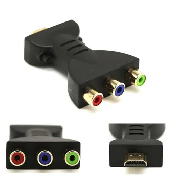 HDMI la 3RC, HDMI AV, Video, Audio Convertor Adaptor HDMI de sex Masculin la 3 video audio adapter Culoare RGB Diferenta Conector 1