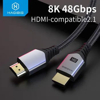 Hagibis compatibil HDMI 2.1 Cablu 8K/60Hz 4K/120Hz 48Gbps Digitale de Mare Viteza Cabluri de 144Hz, pentru Hdtv PS4 Comutator XBox Proiectoare 1