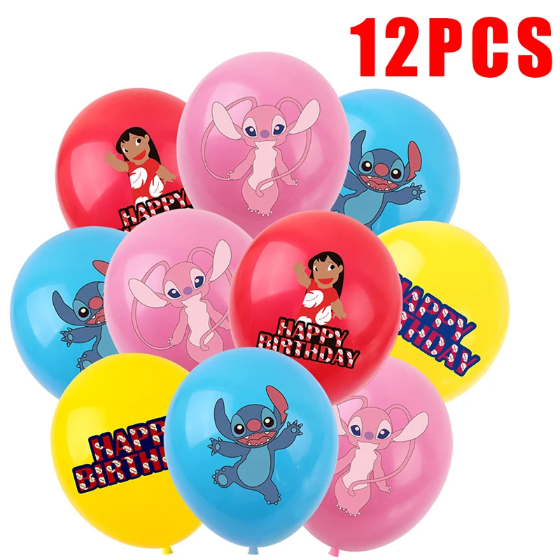 1buc Disney Lilo & Stitch Balon Tema Ziua 18inch Balon partidul decor Baloane Set de duș pentru copii Copil Consumabile jucărie Globos Imagine 1