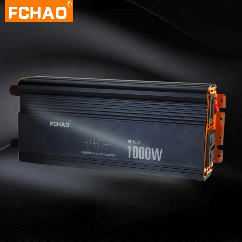 FCHAO 1000W Up Modified Sine Wave Inverter Display LED 12v DC 24v AC 220V Soclu Universal Accesorii Auto Invertor Solar Imagine 2